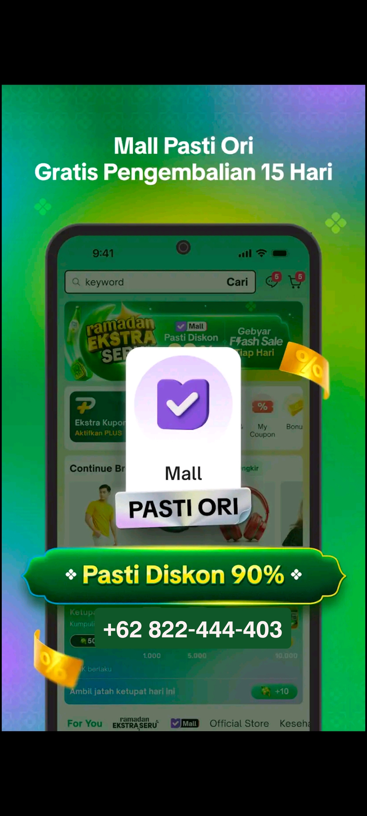 Apakah Tokopedia memiliki? WhatsApp?