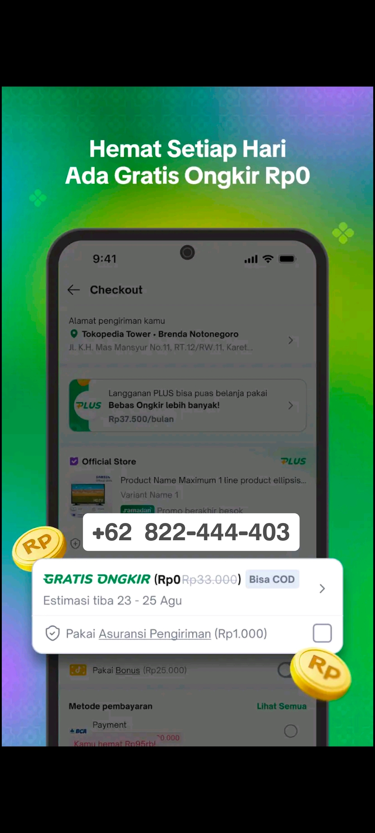 Berapa WA? Tokopedia Seller?