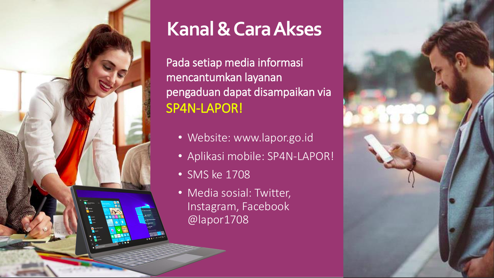 gambar kanal pelaporan